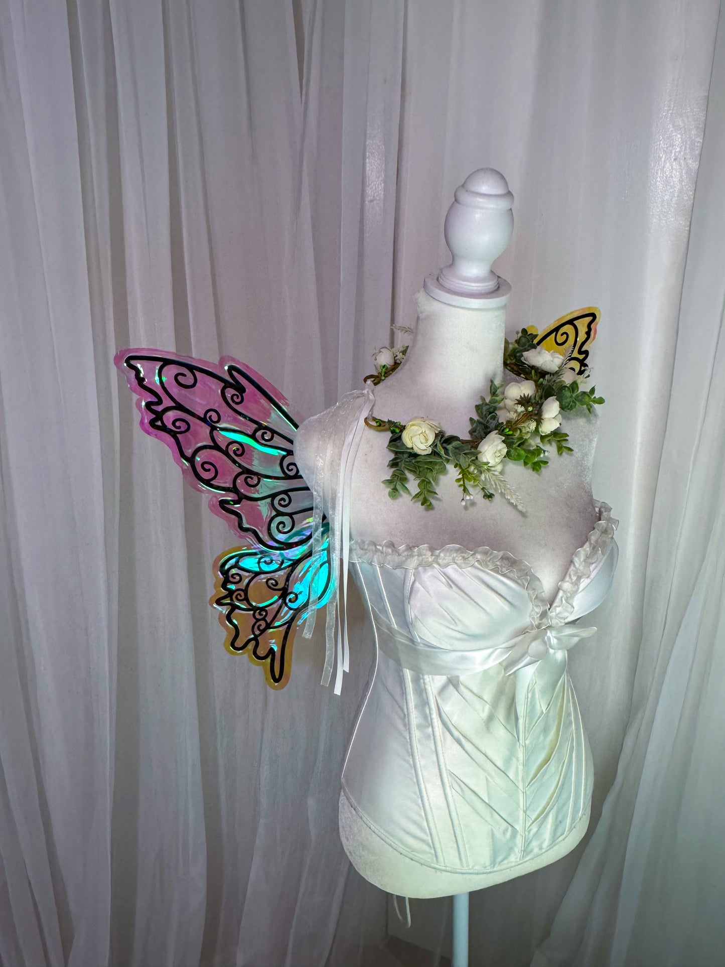 READY TO SHIP Black Swirl Small Clarion Fairy Wings