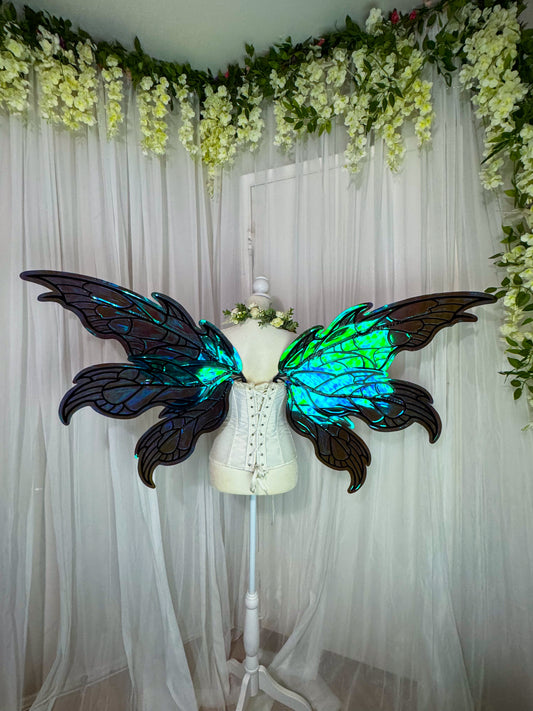 Ready to Ship Arcane Pixie Wings (Smokey Green)